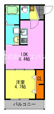 【間取り】 | Ajour蘇我06　