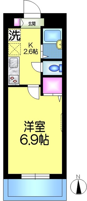 ボヌールメゾンの間取り|★洋室６．９帖★