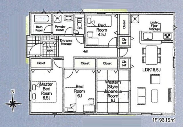 洲本市桑間　第1期　新築一戸建ての間取り|1期-3号地