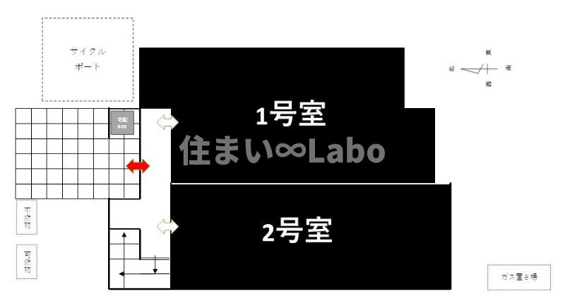 Grandtic Kissaの区画図