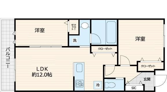 メルヴェーユ久が原の間取り|間取りです。