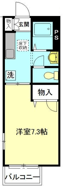 バースプレイスの間取り|間取りです。