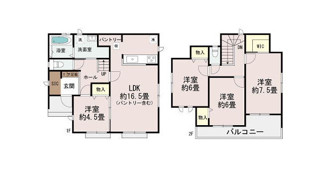 ハートフルタウン 高崎市片岡町2丁目新築の間取り|現地撮影
