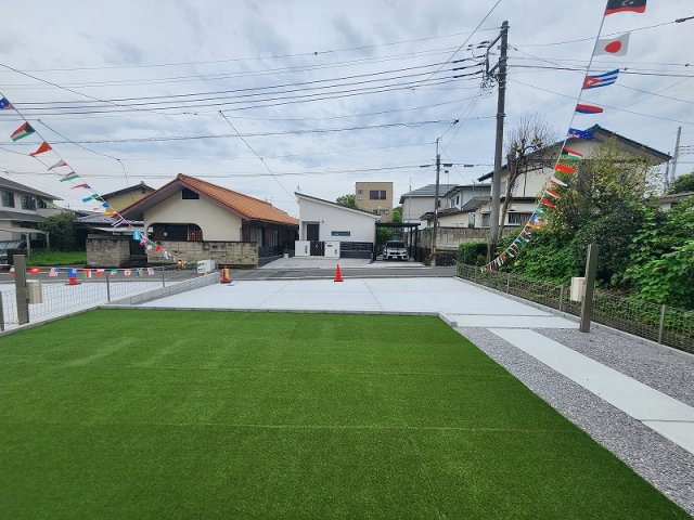 ハートフルタウン 高崎市片岡町2丁目新築の庭|現地撮影