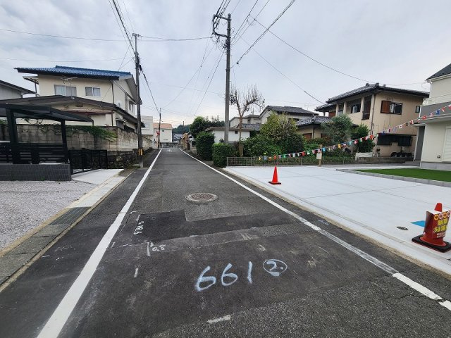 ハートフルタウン 高崎市片岡町2丁目新築の前面道路含む現地写真