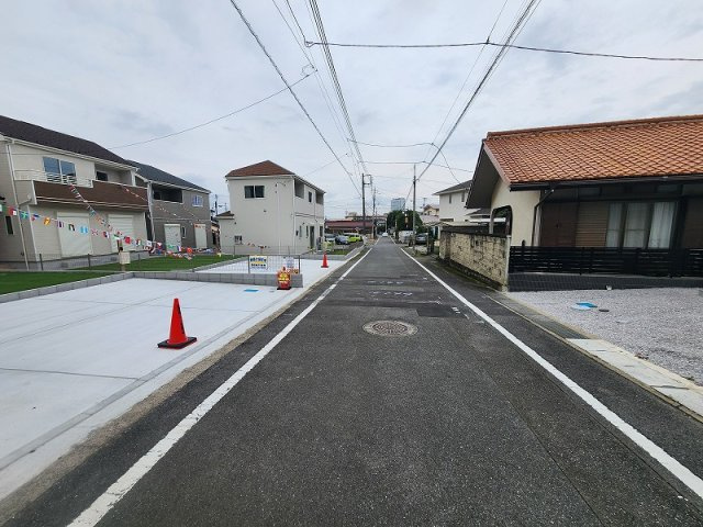 ハートフルタウン 高崎市片岡町2丁目新築の前面道路含む現地写真|現地撮影