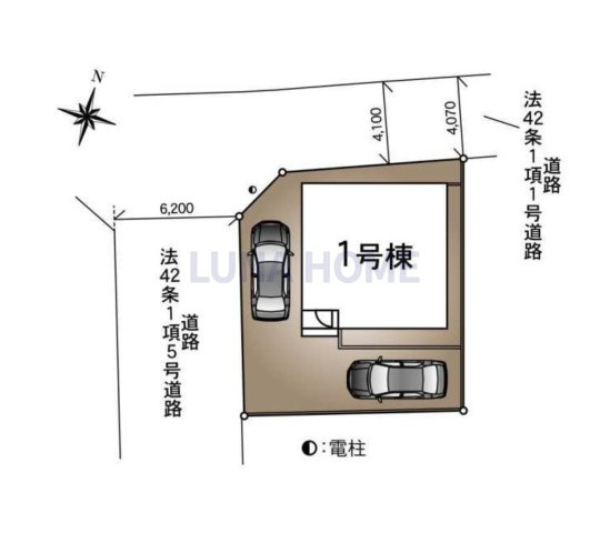 つくば市高見原第19　新築戸建の区画図