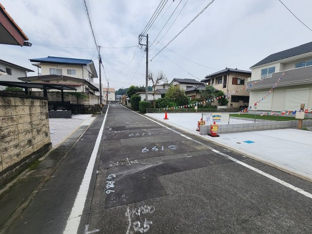 ハートフルタウン 高崎市片岡町2丁目新築の前面道路含む現地写真|現地撮影