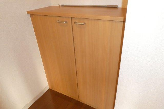 倉敷市西中新田のアパートの内装|シューズボックス