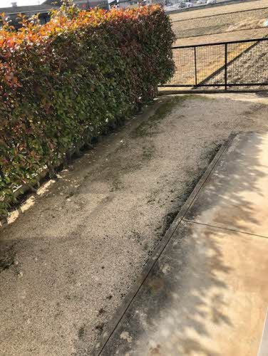 倉敷市西中新田のアパートの庭|専用庭