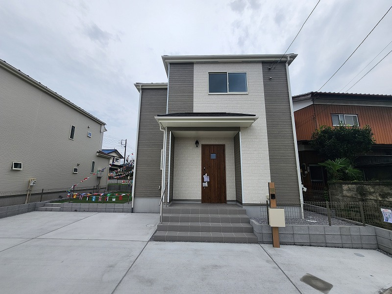 ハートフルタウン 高崎市片岡町2丁目新築の外観|現地撮影