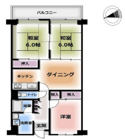【間取り】 | ☆サンハイツ和泉砂川
