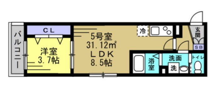【仲介手数料：50％OFF】対象物件！の間取り