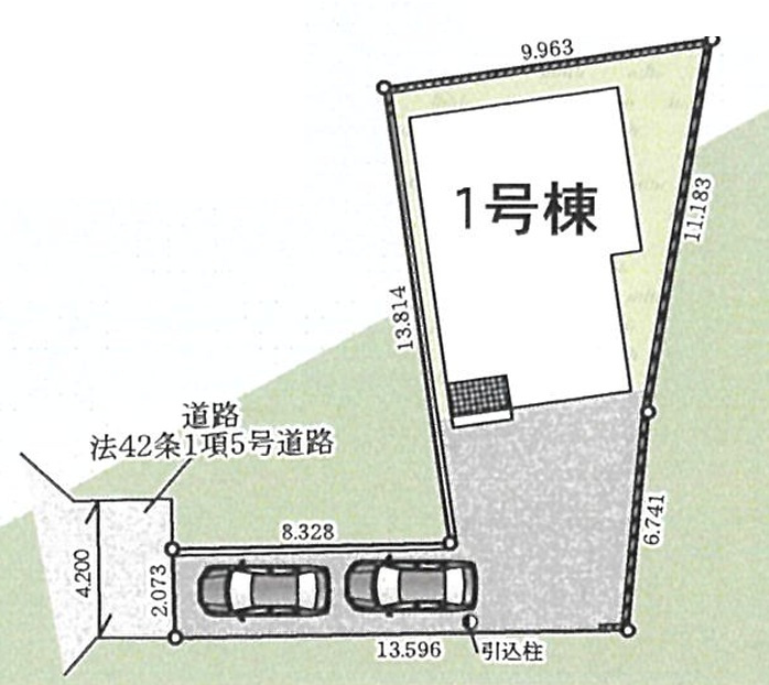 【仲介手数料無料】CRADLE GARDEN　東村山市野口町第9　全1棟　の区画図