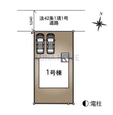 つくば市安食第2　新築戸建の区画図