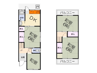 【間取り】 | 東助松2丁目１戸建