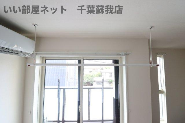 結城野ベースの内装|室内物干