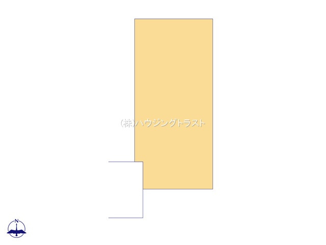 【仲介手数料無料】所沢市美原町3丁目　新築戸建　全1棟　の区画図