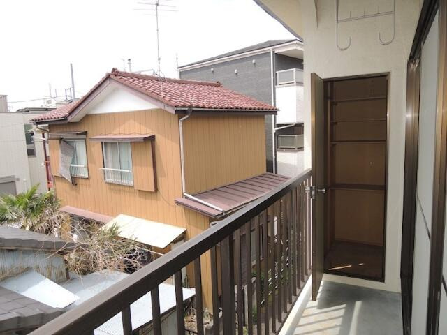 めぐみハイツのバルコニー