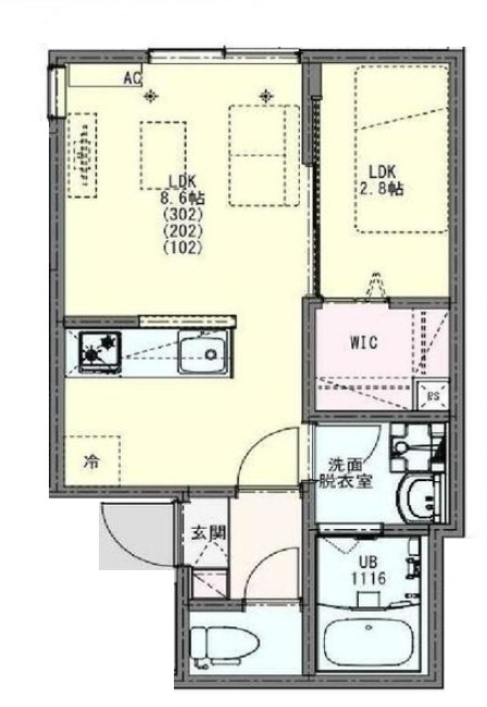 ＫＥＩＡＩ　ＲＥＳＩＤＥＮＣＥ　ひばりヶ丘の間取り