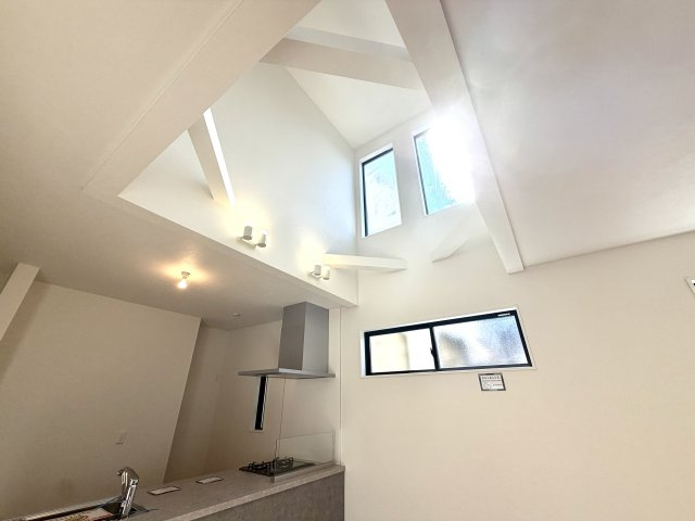 越谷市大沢１7期１号棟ケイアイグレース　新築戸建の居間・リビング|1日を通して柔らかな自然光が広がるリビング。お好みの家具で自分好みの空間づくりが楽しめます。