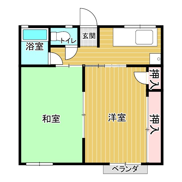 シティハイムカネコの間取り