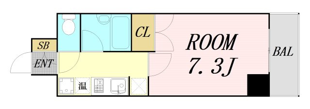 フォレスト今里　仲介手数料無料の間取り