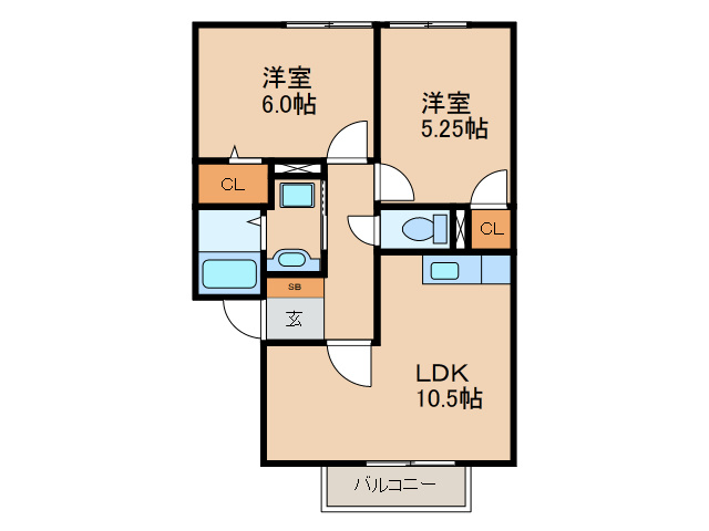 プレミールトモの間取り