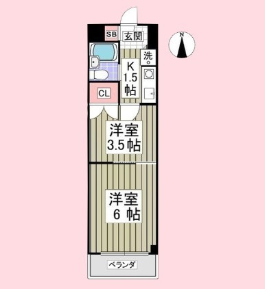 たいしん与野ハイツの間取り