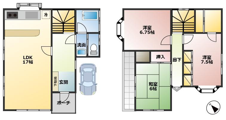 夏見３丁目住宅の間取り