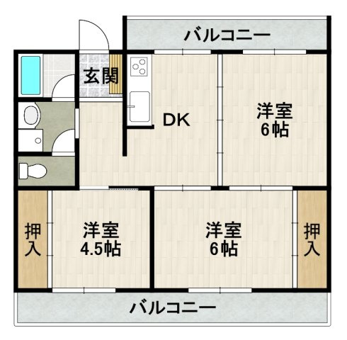 ヴィラひばりヶ丘の間取り