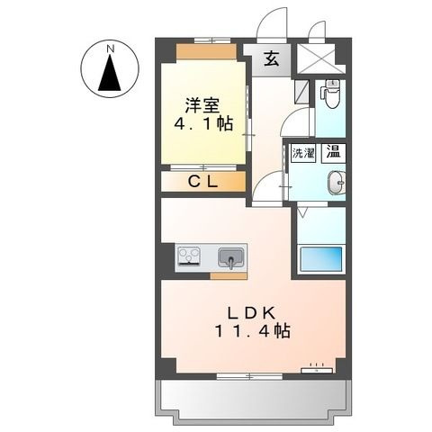 サンライズ氷川町の間取り