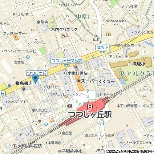 ドゥーエつつじヶ丘の地図