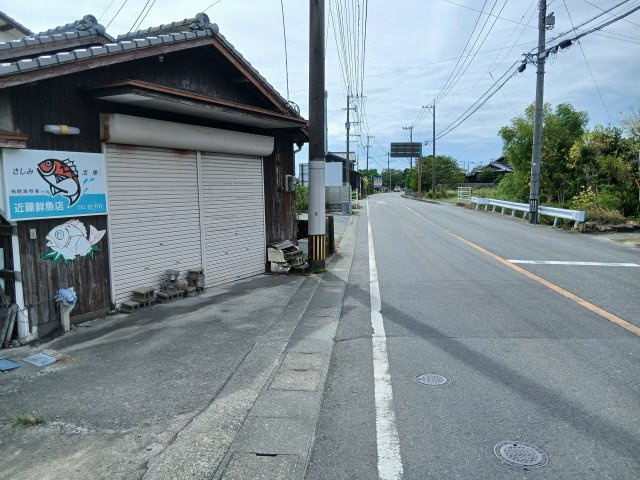 柳川市筑紫町の売地の前面道路含む現地写真