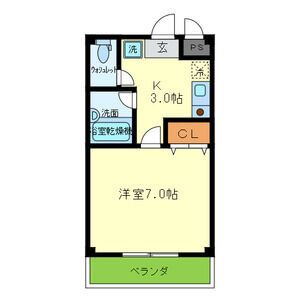 エトワール　クレールⅠの間取り
