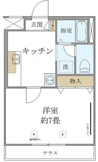 ヴィルクレールＩの間取り|間取りです。