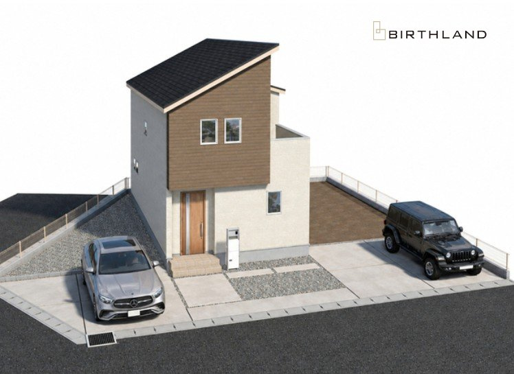 新築戸建・新築建売　玉村町板井01期　玉村小・玉村中の外観パース|【7号棟】完成予想図です