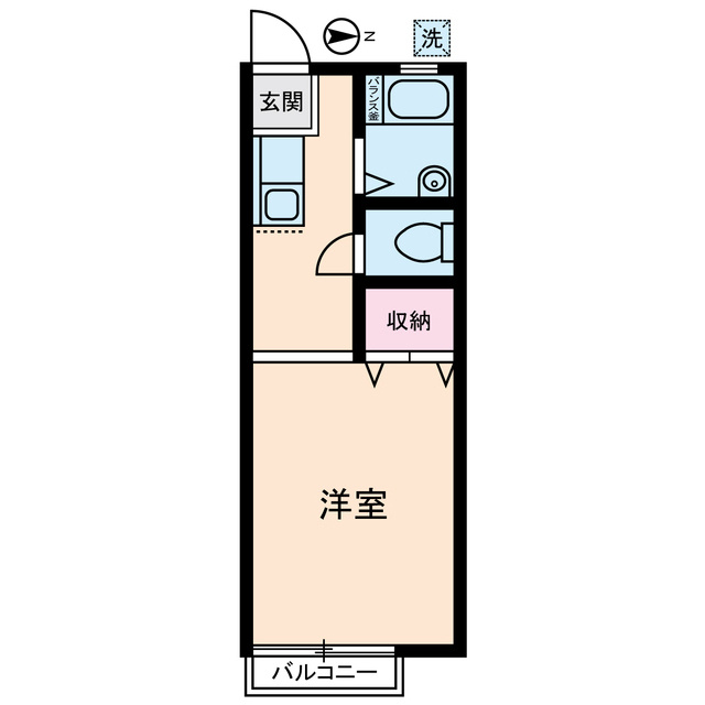 イーストヒルズ・Ａの間取り