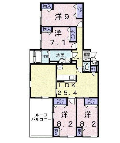 アドラブールの間取り