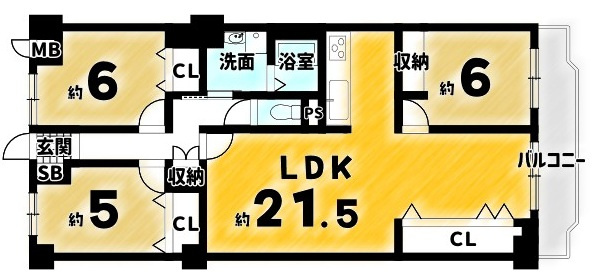 藤和伏見コープの間取り