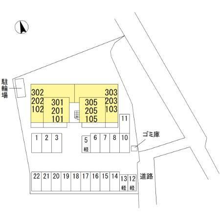 コモドの区画図