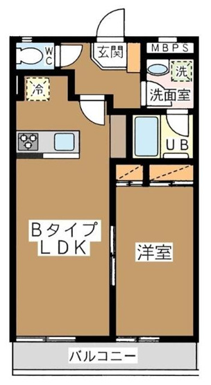 【間取り】 | ブランドール弐番館