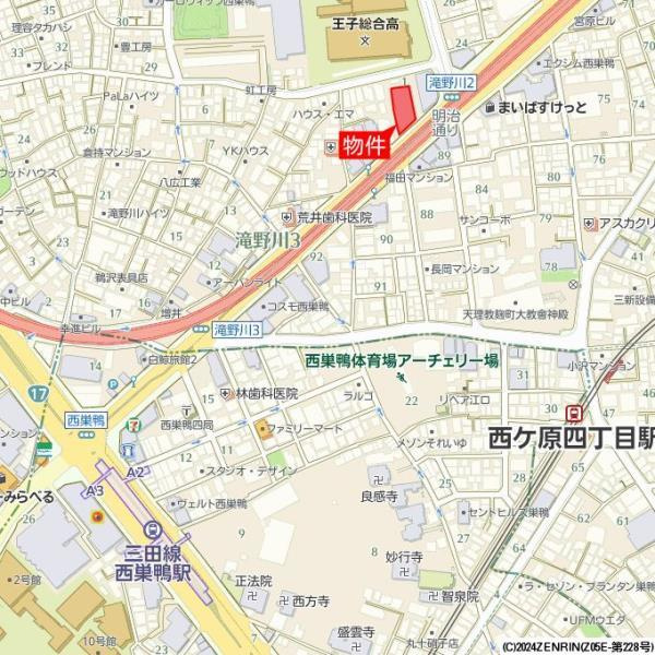 ロイヤルプラザ滝野川の地図