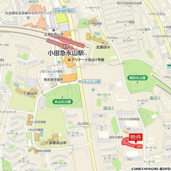 Ｂｒｉｌｌｉａ多摩ニュータウン　Ｃ棟の地図