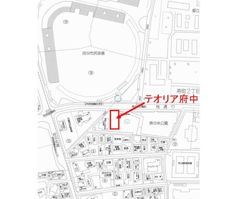 テオリア府中の地図