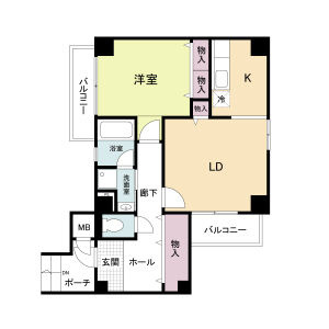 【間取り】 | ロイヤル六甲駅前