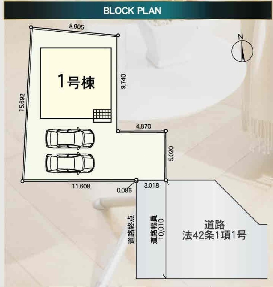 柏市宿連寺新築戸建【富勢西小学校：8分】の区画図|区画配置図