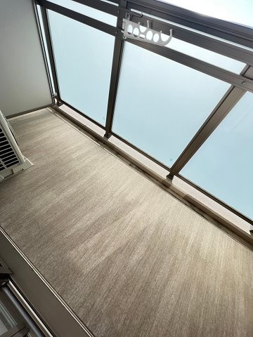 エスタート塚本のバルコニー|広々としたバルコニーです