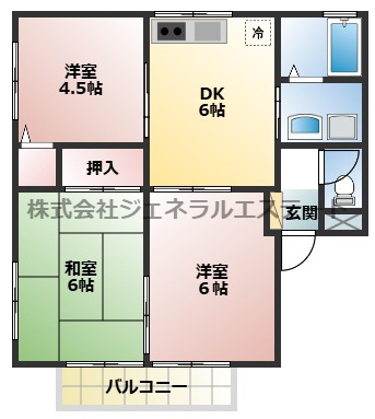 プレジールⅢの間取り