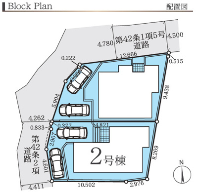 【区画図】 | 海老名市上今泉6丁目  新築戸建て　全２棟【仲介手数料無料】 | 【仲介手数料無料でご紹介可能です】大樹不動産